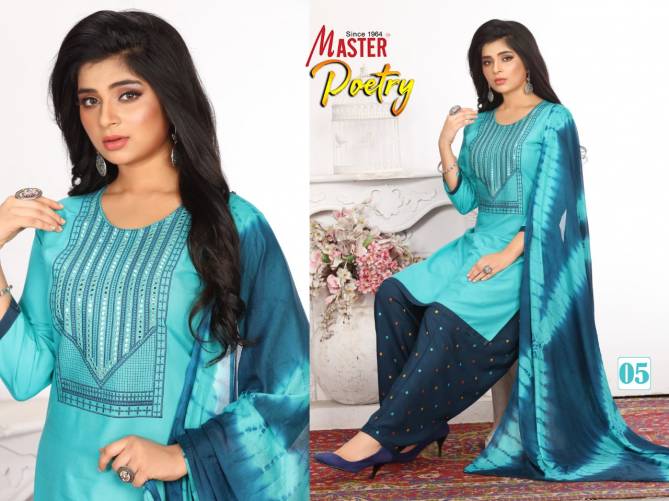 Master Poetry Ready Made Regular Wear Cotton Printed Designer Collection